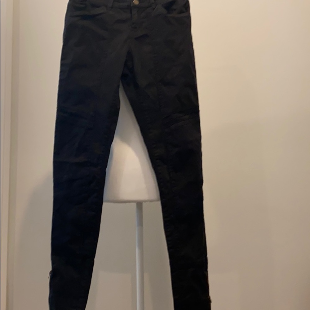Black skinny Moto style jeans